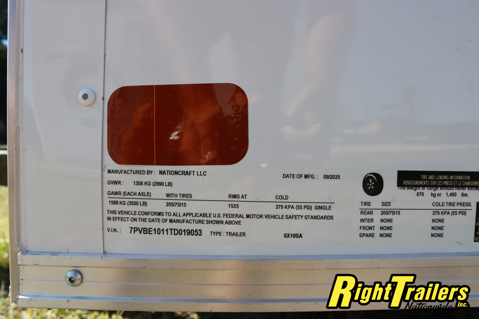 New 2026 6X10 NationCraft Cargo Trailer
