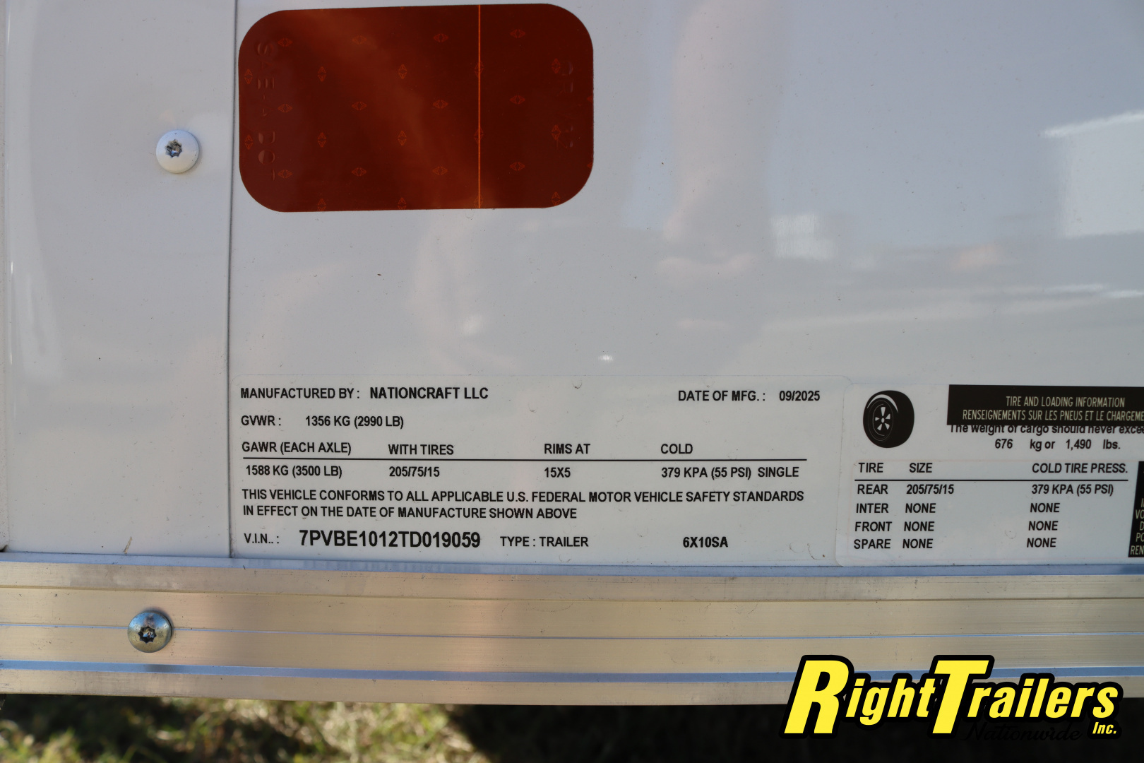 New 2026 6X10 NationCraft Cargo Trailer