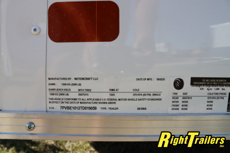 New 2026 6X10 NationCraft Cargo Trailer