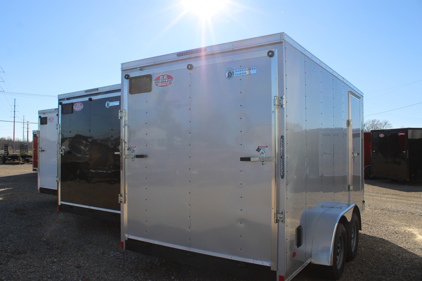 New 2026 Darkhorse Cargo 7X14 + 12" RD Cargo / Enclosed Trailer