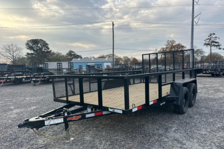 New 2026 Down 2 Earth Trailers 6X14 7K Utility Trailer w/ 2ft Exp Sides & Gate