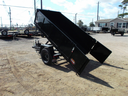 New 2026 Prospector 4x8 CW 3.5K Dump Trailer / 24  Sides