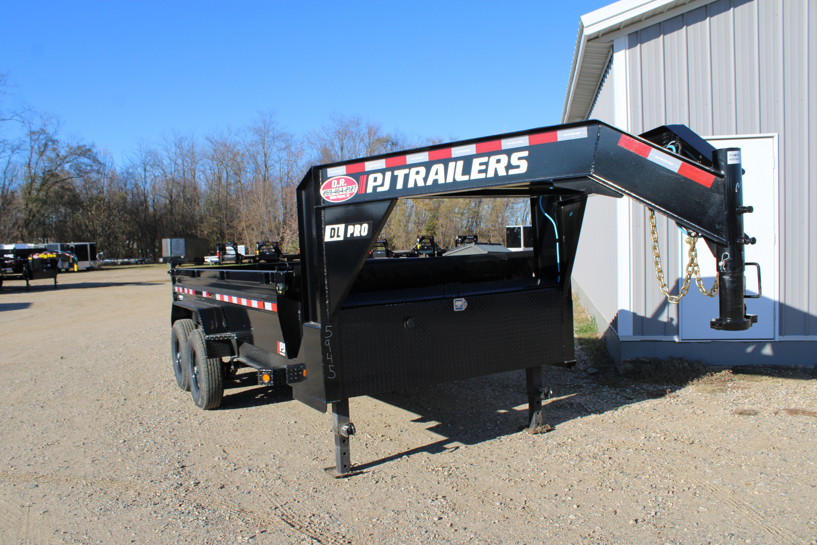 New 2025 PJ Trailers 14' DL GN 15.6K GVWR Dump Trailer