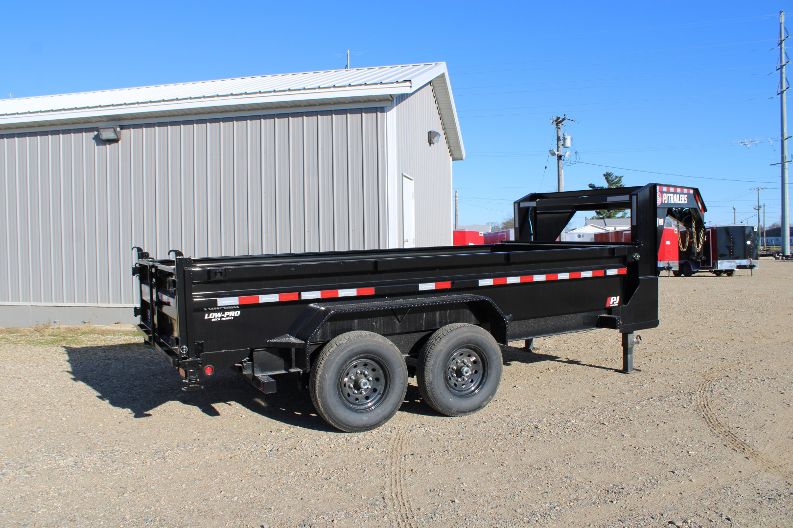 New 2025 PJ Trailers 14' DL GN 15.6K GVWR Dump Trailer