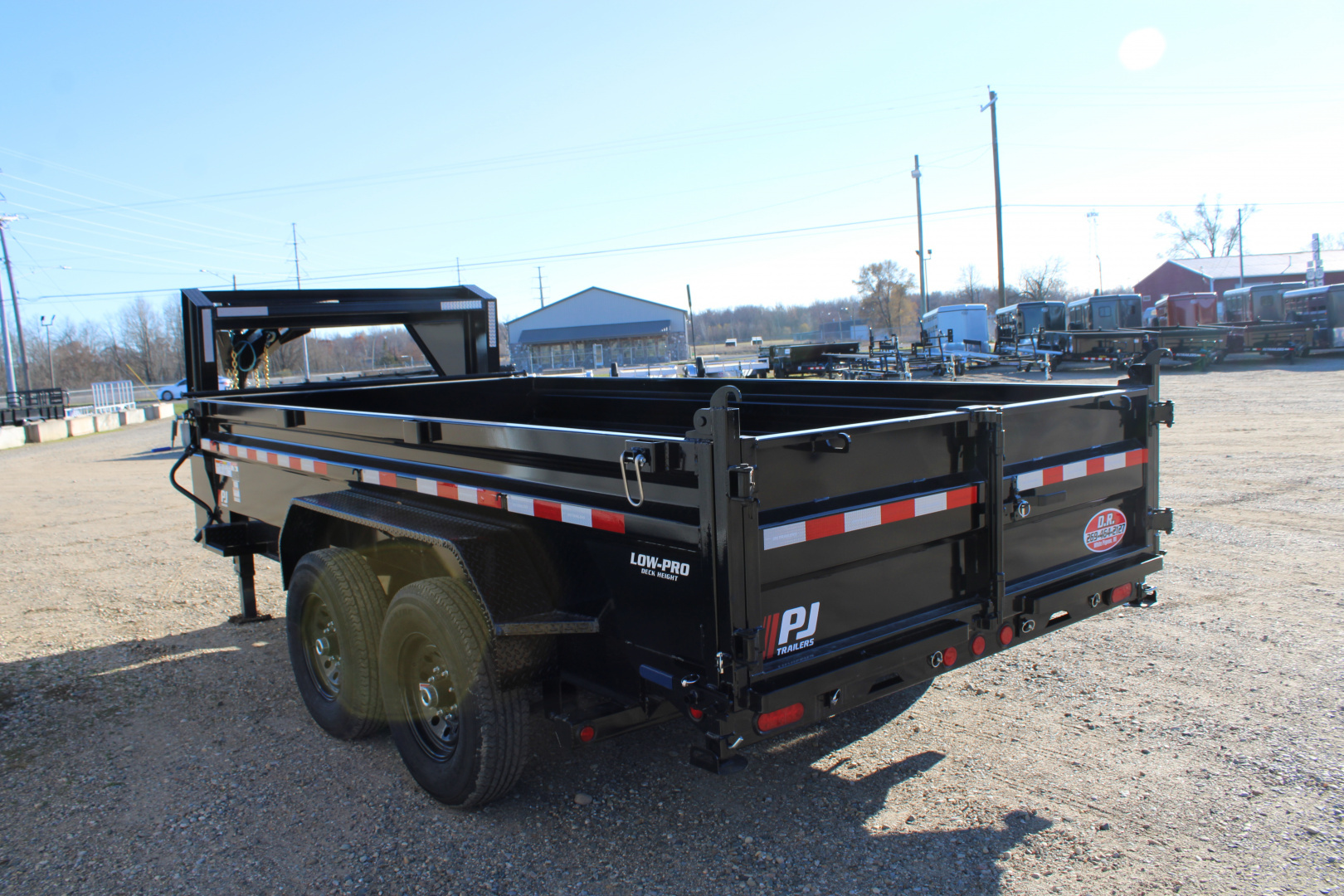 New 2025 PJ Trailers 14' DL GN 15.6K GVWR Dump Trailer