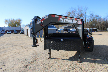 New 2025 PJ Trailers 14' DL GN 15.6K GVWR Dump Trailer