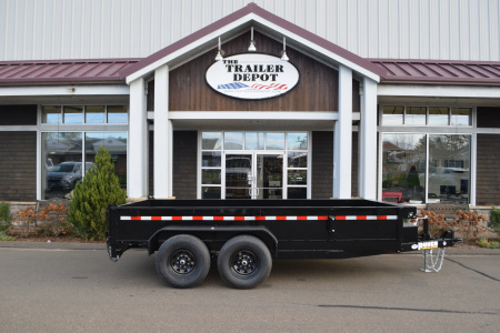 New Punch 6'11  x 14' Scissor Dump Trailer 14K