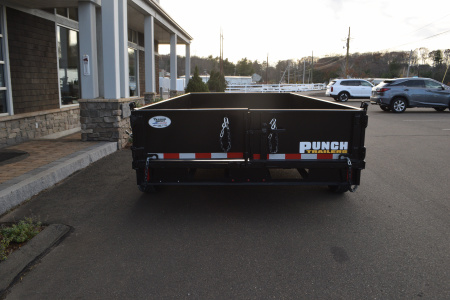 New Punch 6'11" x 14' Scissor Dump Trailer 14K