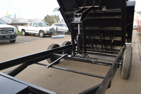 New Punch 6'11" x 14' Scissor Dump Trailer 14K