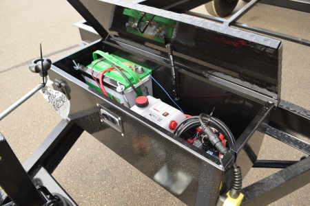 New Punch 6'11" x 14' Scissor Dump Trailer 14K