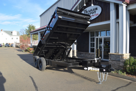 New Punch 6'11" x 14' Scissor Dump Trailer 14K