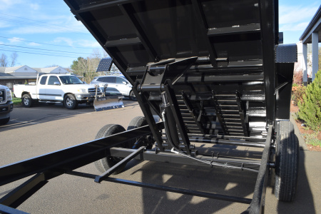 New Punch 6'11" x 14' Scissor Dump Trailer 14K