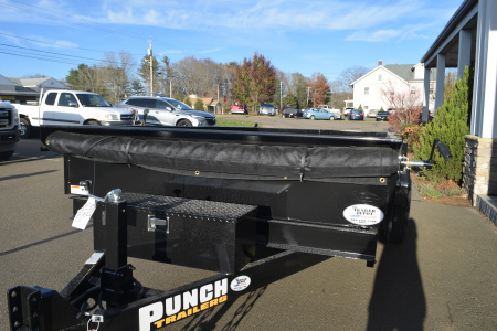 New Punch 6'11" x 14' Scissor Dump Trailer 14K