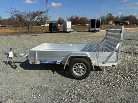 New 2026 Aluma 548 w/ 12" Solid Sides w/ Gate Utility Trailer