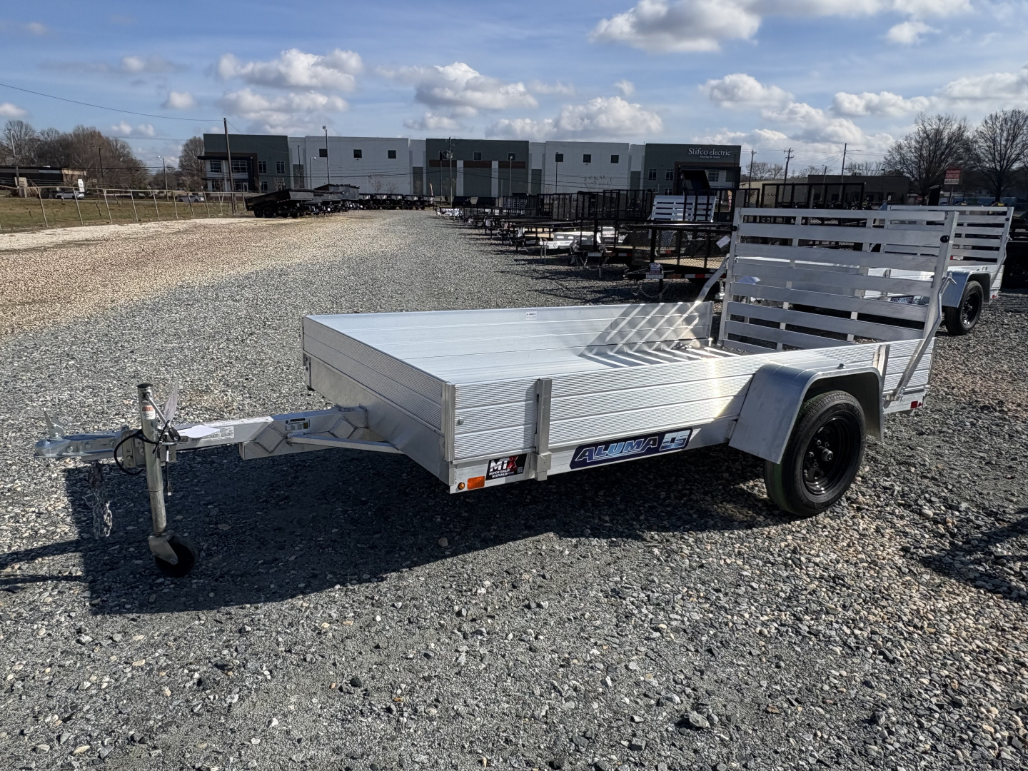 New 2026 Aluma 6310 w/ 12" Solid Sides and Gate Utility Trailer