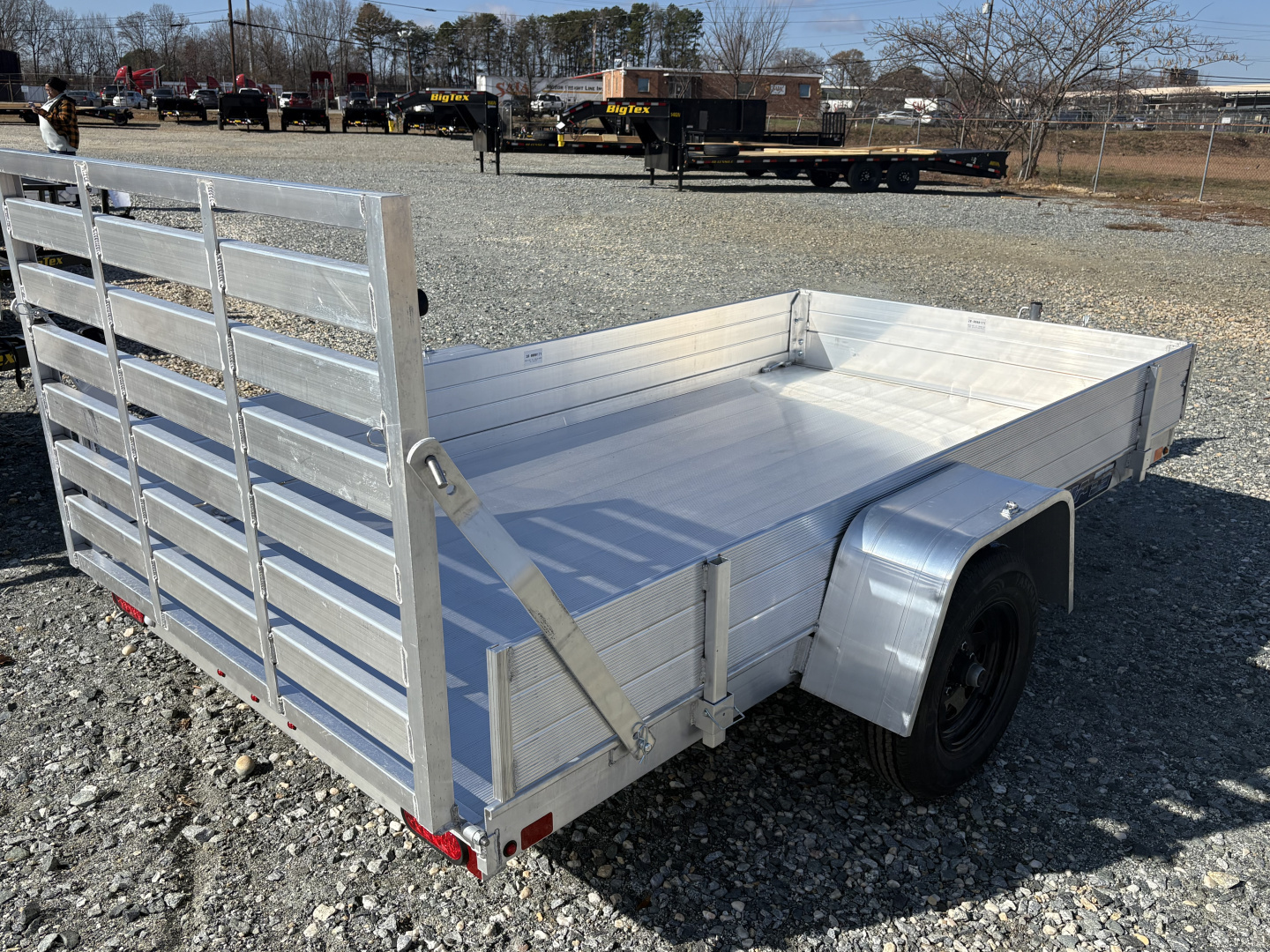 New 2026 Aluma 6310 w/ 12" Solid Sides and Gate Utility Trailer