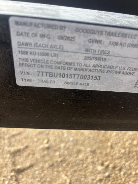 New 2026 Good Guys Trailers GATE Utility Trailer