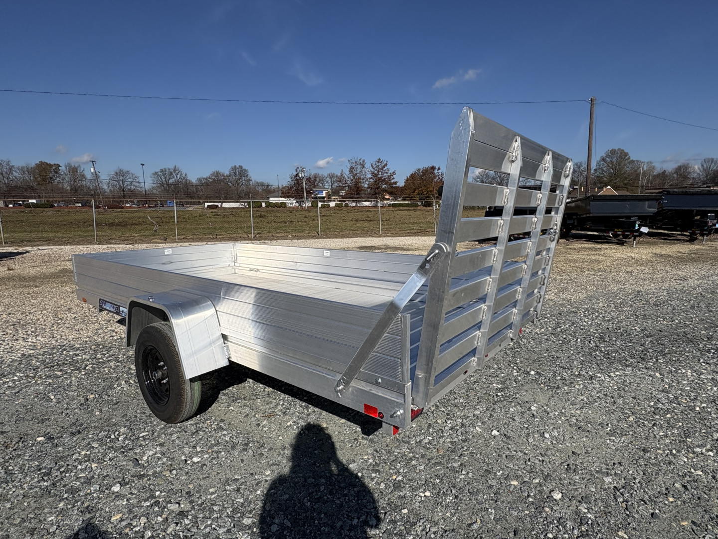 New 2026 Aluma 6812H w/ 12" Solid Sides & Gate Utility Trailer