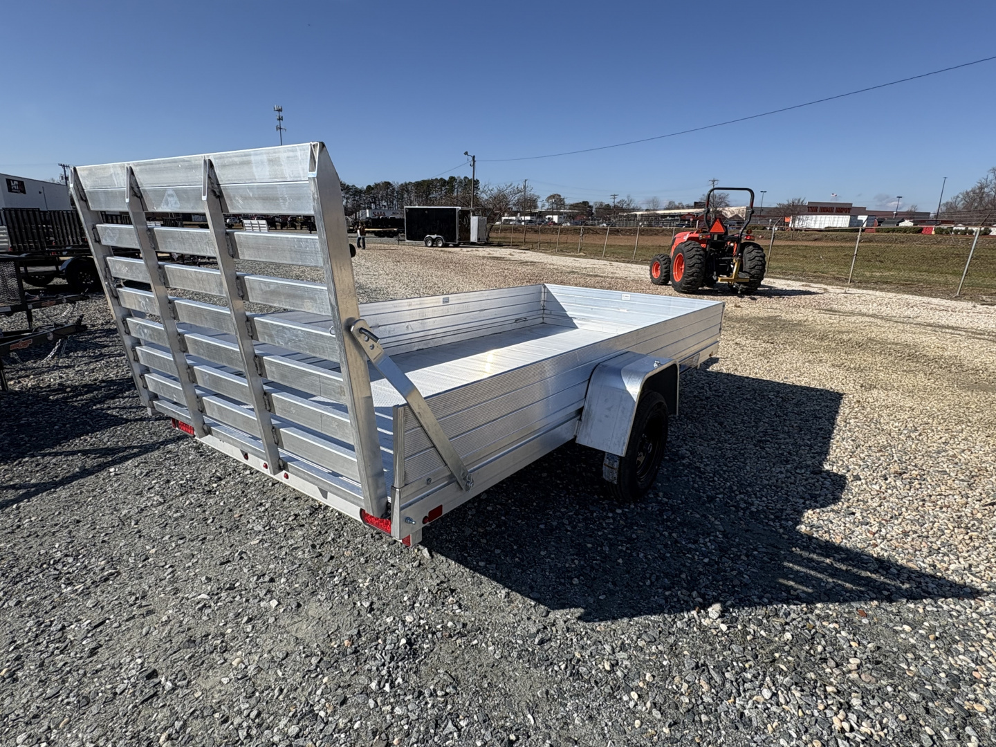 New 2026 Aluma 6812H w/ 12" Solid Sides & Gate Utility Trailer
