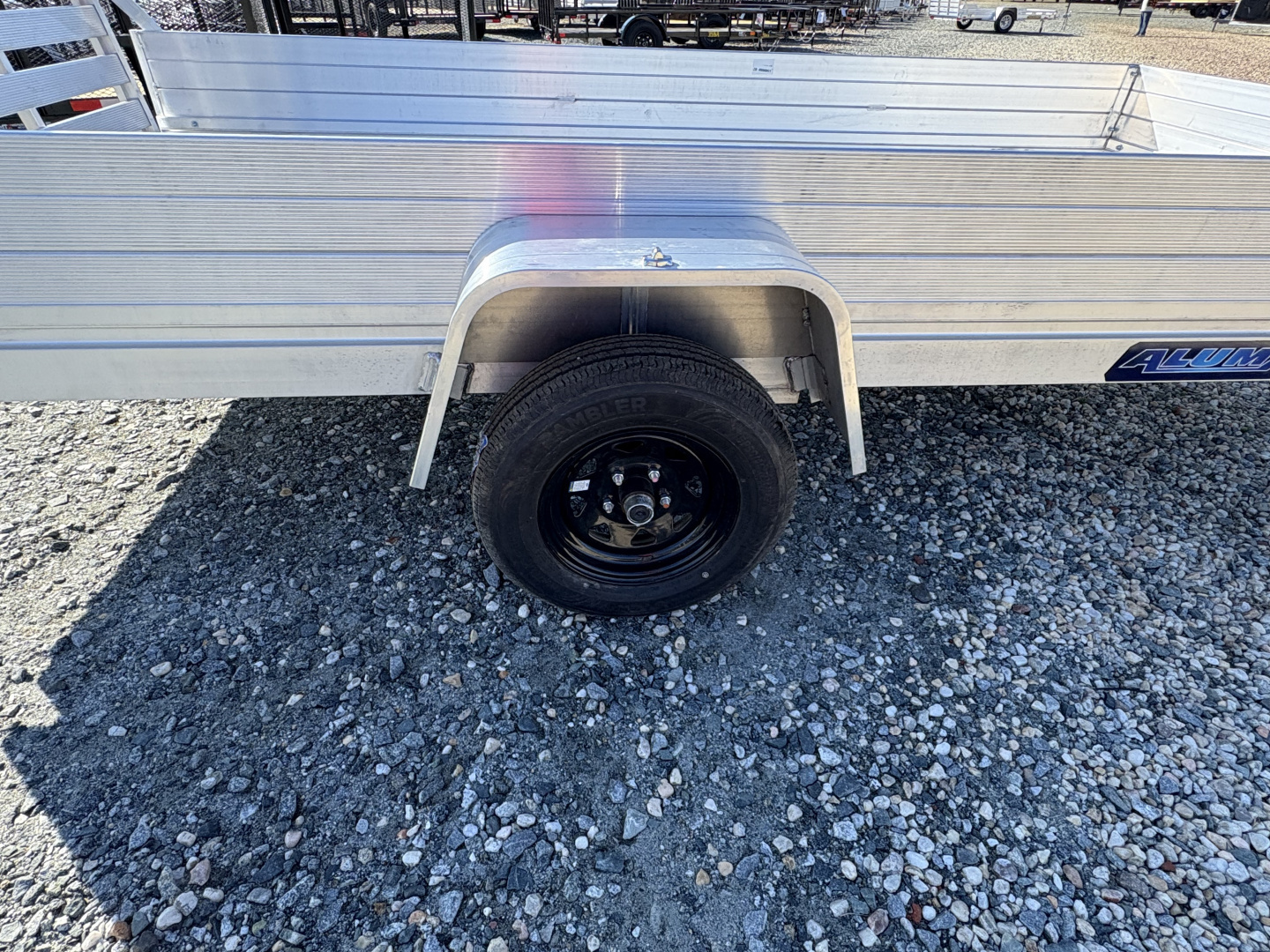 New 2026 Aluma 6812H w/ 12" Solid Sides & Gate Utility Trailer