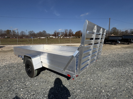 New 2026 Aluma 6812H w/ 12" Solid Sides & Gate Utility Trailer
