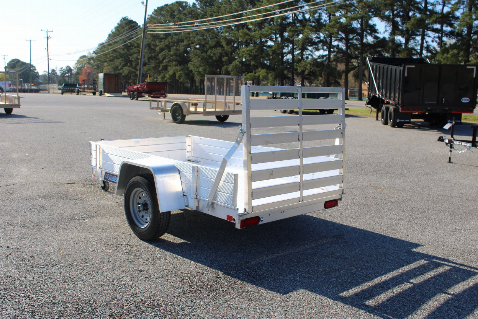 New 2026 Aluma 548 w/ 12" Solid Sides and Tailgate Utility Trailer