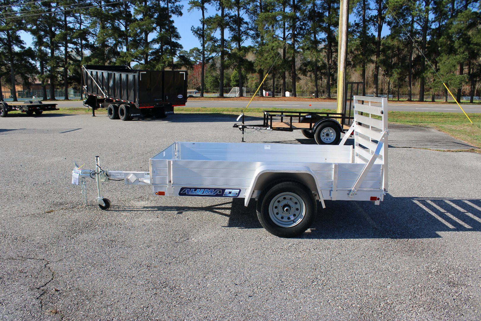 New 2026 Aluma 548 w/ 12" Solid Sides and Tailgate Utility Trailer