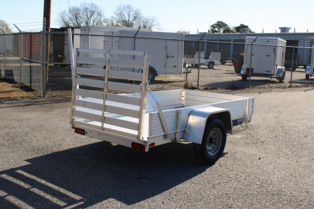New 2026 Aluma 548 w/ 12" Solid Sides and Tailgate Utility Trailer