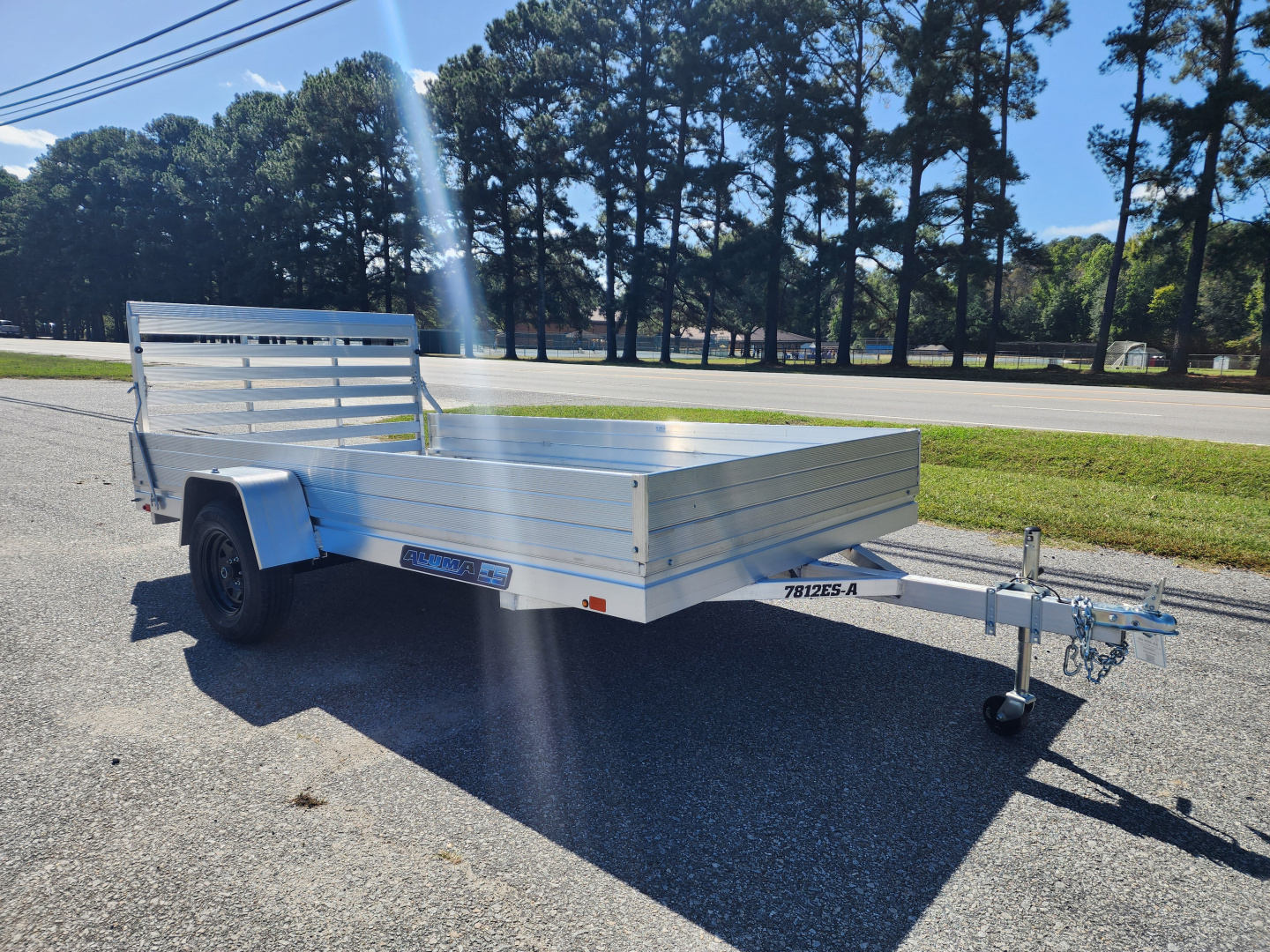 New 2026 ALUMA 7812ES Utility Trailer w/ 12" Solid Sides