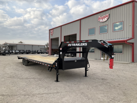 New 2026 PJ 102 x36' GN Low-Pro Flatbed w/ Singles - LS
