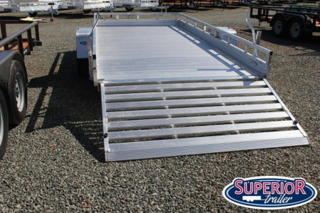 New 2026 Aluma 7814ES Utility Trailer w/ Rail Kit