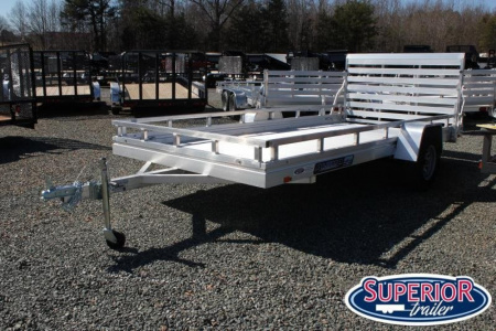 New 2026 Aluma 7814ES Utility Trailer w/ Rail Kit