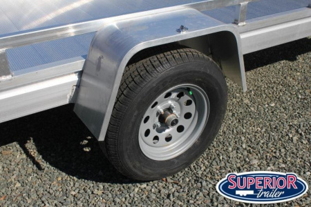 New 2026 Aluma 7814ES Utility Trailer w/ Rail Kit