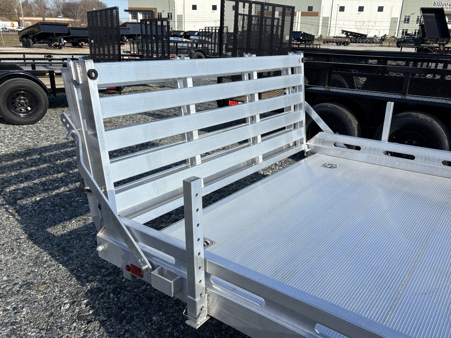 New 2026 Aluma 7816 Utility Trailer w/ Bi-Fold Tailgate
