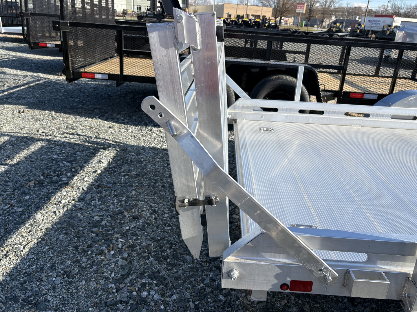 New 2026 Aluma 7816 Utility Trailer w/ Bi-Fold Tailgate