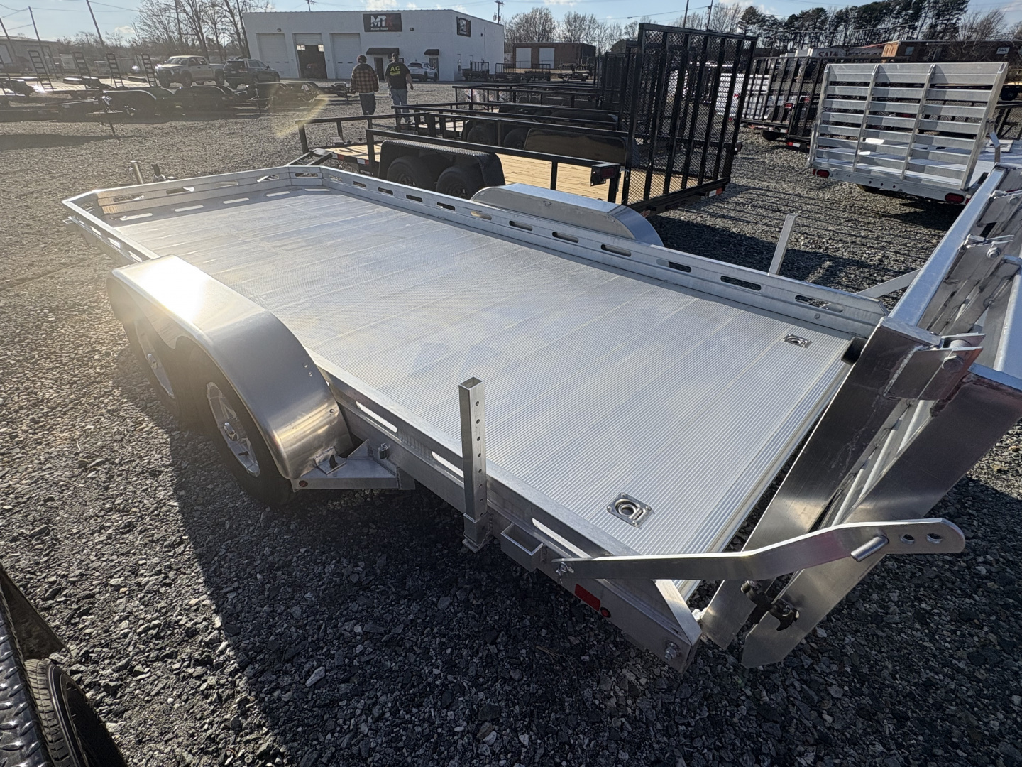 New 2026 Aluma 7816 Utility Trailer w/ Bi-Fold Tailgate