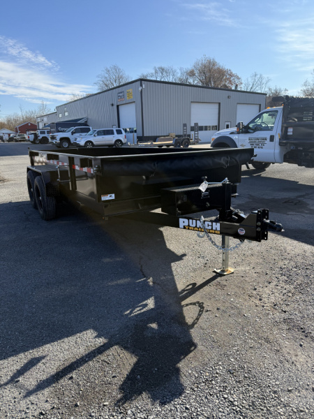 New 2026 Punch 82" x 14' Dump Trailer - 14K GVWR w/ Ramps