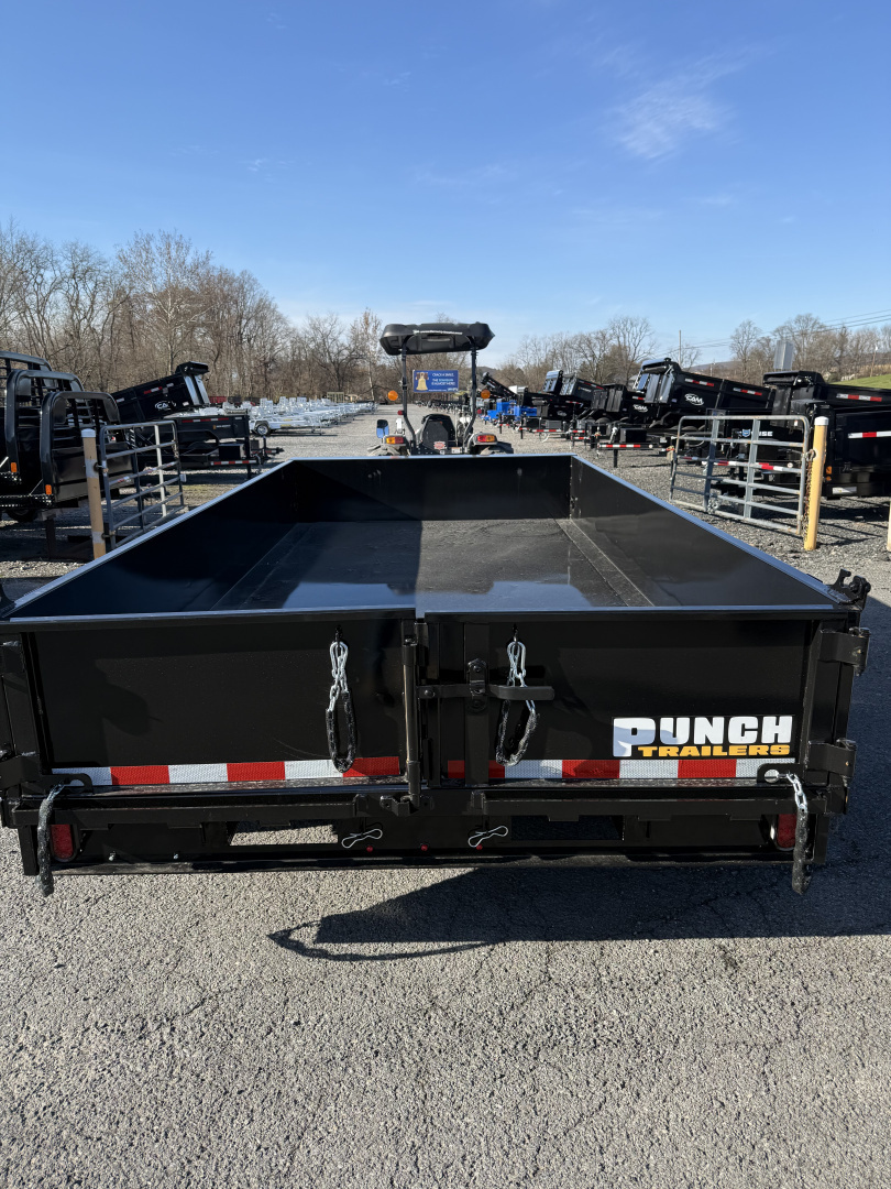 New 2026 Punch 82" x 14' Dump Trailer - 14K GVWR w/ Ramps