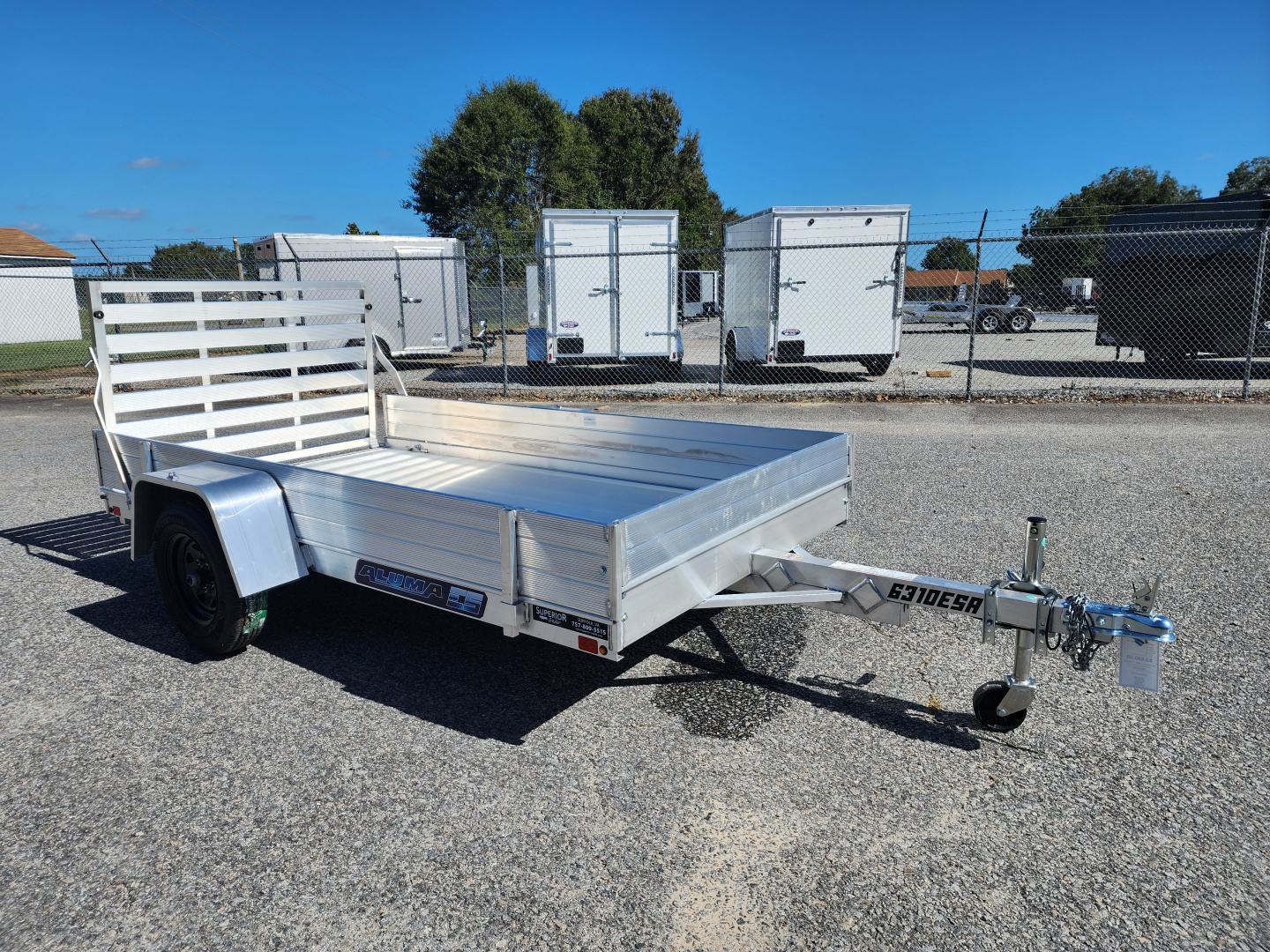 New 2026 ALUMA 6310 w/ 12" Solid Sides Utility Trailer