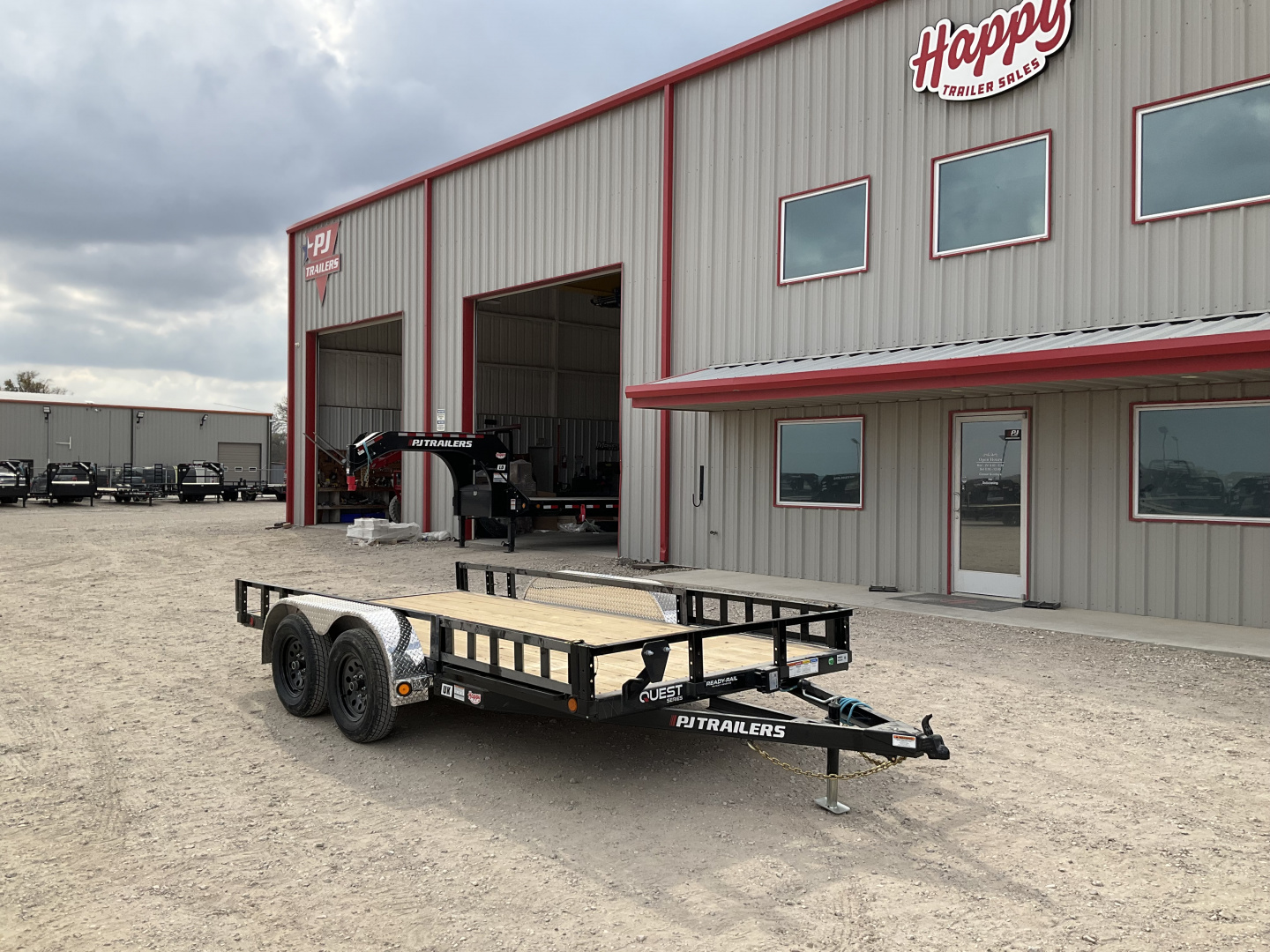 New 2026 PJ 77"x14' Tandem Axle Utility Trailer - UK