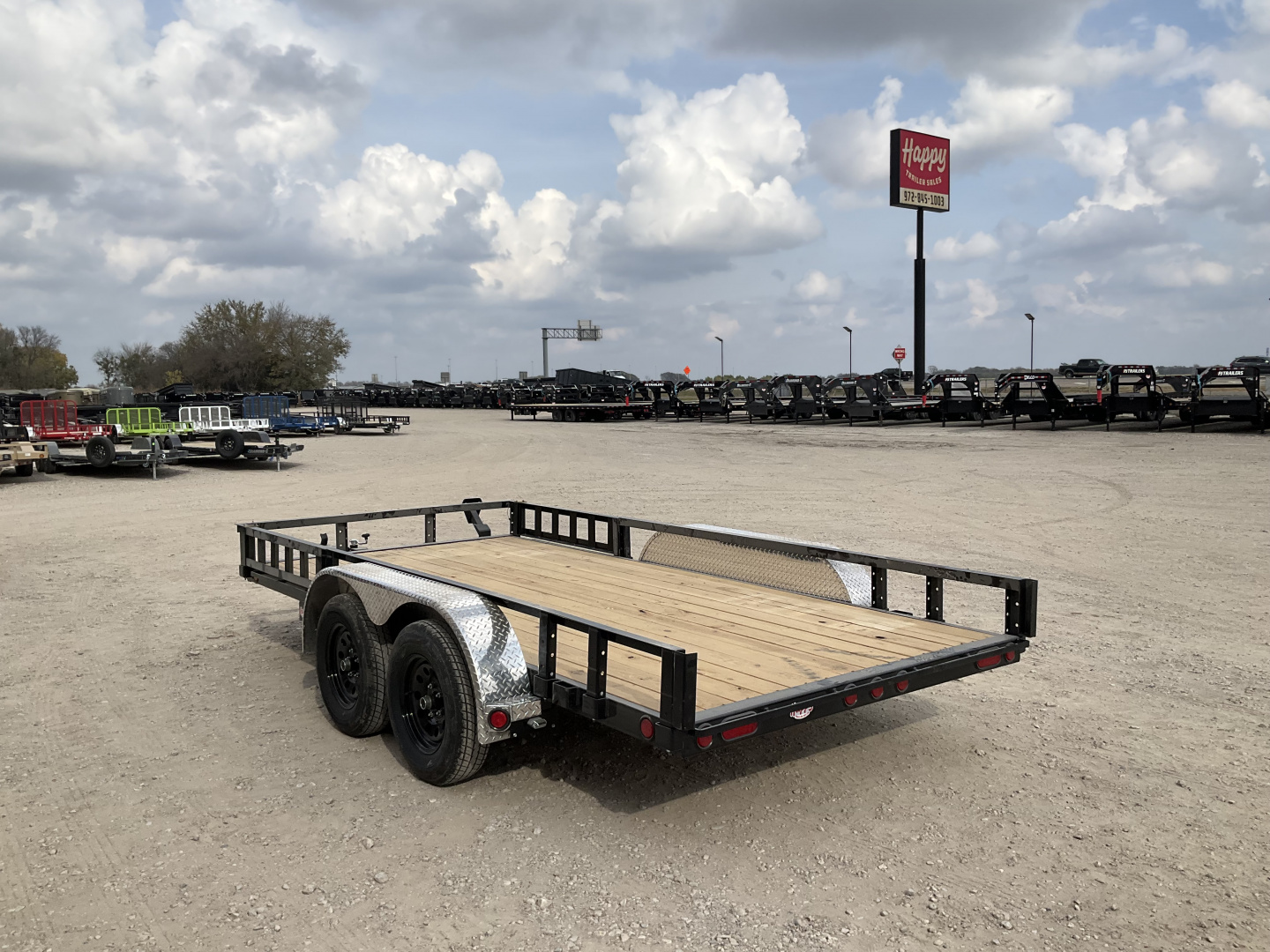 New 2026 PJ 77"x14' Tandem Axle Utility Trailer - UK