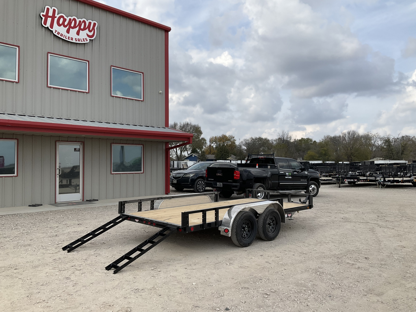 New 2026 PJ 77"x14' Tandem Axle Utility Trailer - UK