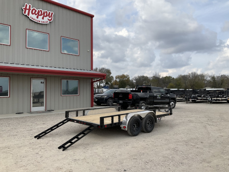 New 2026 PJ 77"x14' Tandem Axle Utility Trailer - UK