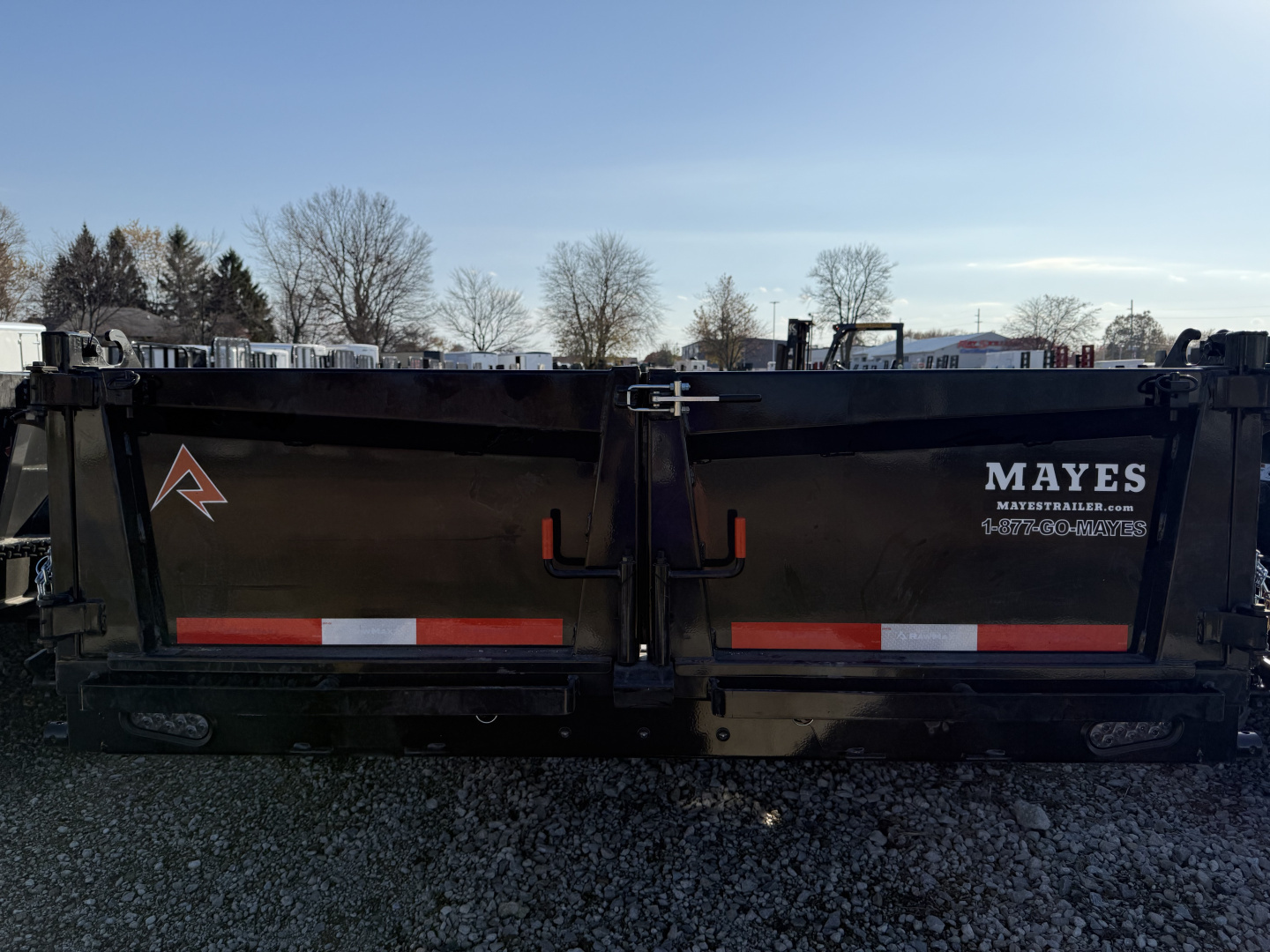 New 2026 RAWMAXX LPX16BP14K Dump Trailer 83X16 TA 22" SIDES (GVW:14000) JET BLACK