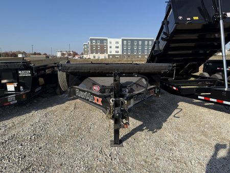 New 2026 RAWMAXX LPX16BP14K Dump Trailer 83X16 TA 22  SIDES (GVW:14000) JET BLACK