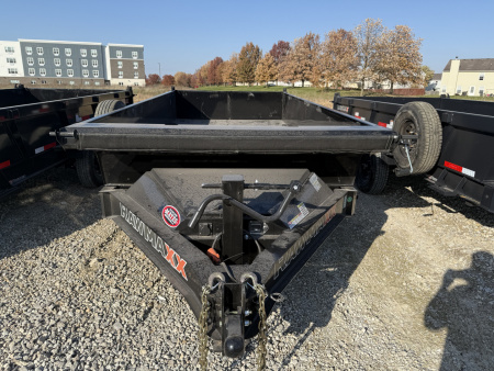 New 2026 RAWMAXX LPX14BP14K Dump Trailer 83X14 TA 22  SIDES (GVW:14000) JET BLACK