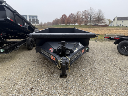 New 2026 RAWMAXX LPX14BP14K Dump Trailer 83X14 TA 22  SIDES (GVW:14000) JET BLACK