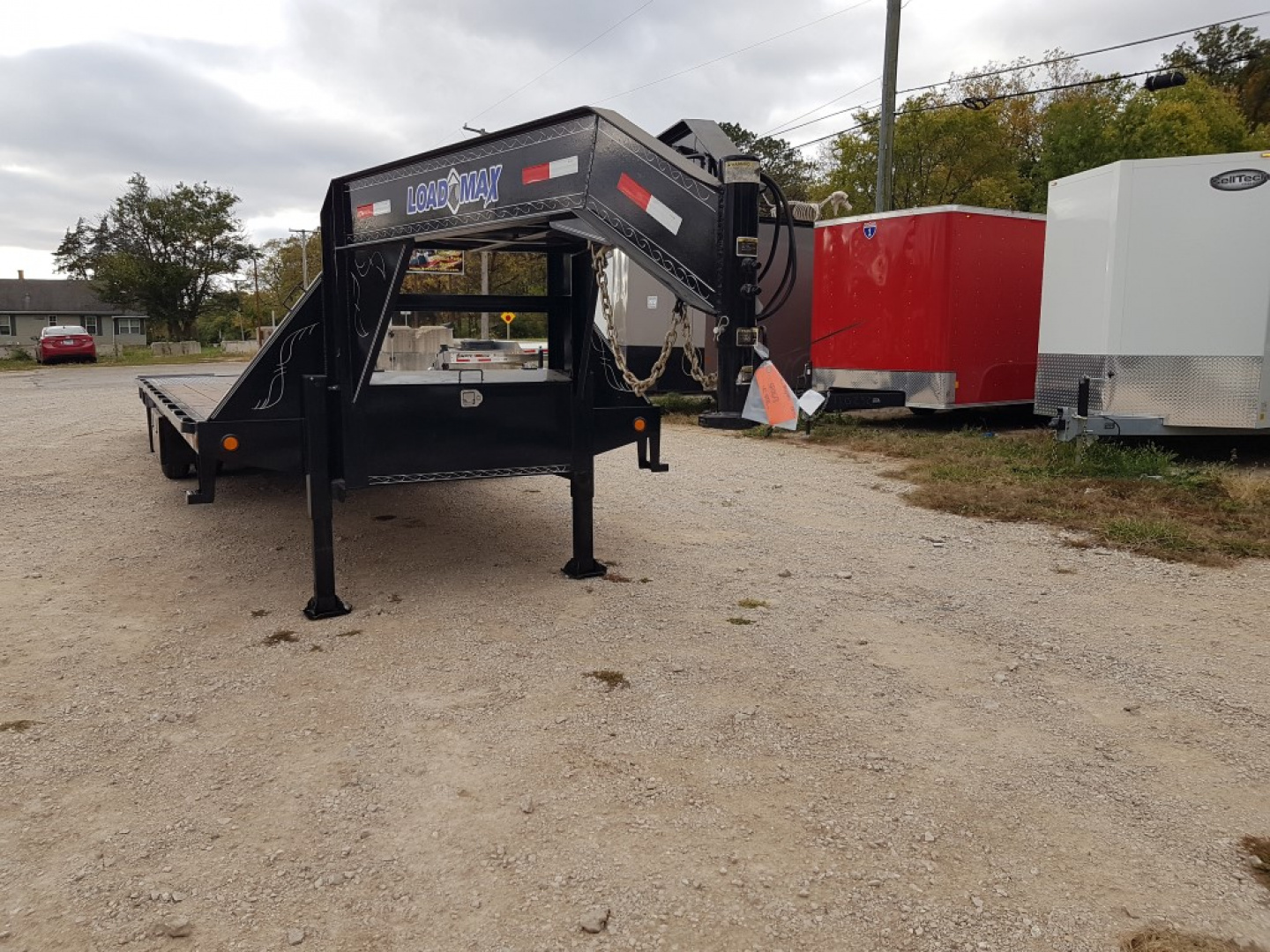 Used 2014 Load Max Gooseneck 102x30 Hydraulic Beaver tail 20K Deckover Trailer