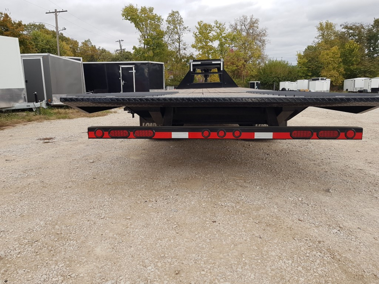 Used 2014 Load Max Gooseneck 102x30 Hydraulic Beaver tail 20K Deckover Trailer