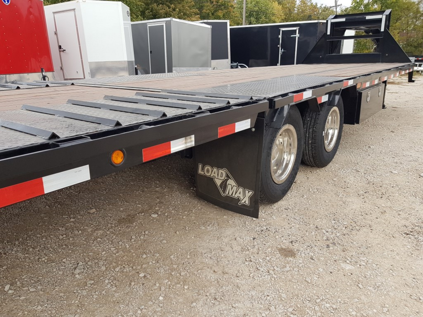 Used 2014 Load Max Gooseneck 102x30 Hydraulic Beaver tail 20K Deckover Trailer